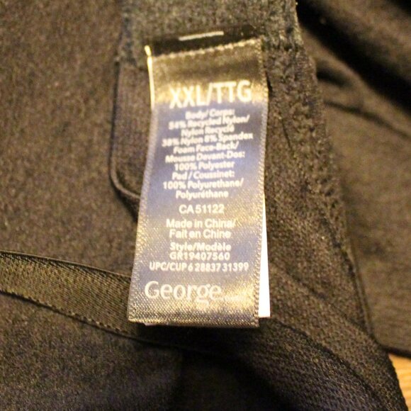 Black George Bra XXL - Picture 3 of 3